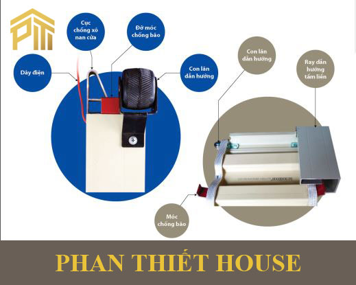 Phụ kiện cửa cuốn khe thoáng Đức Boodoor