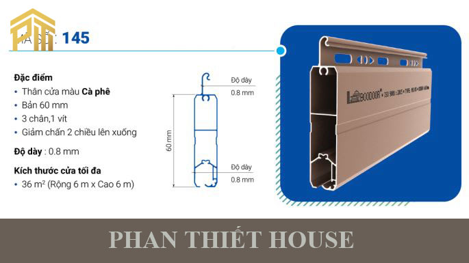 Cửa cuốn khe thoáng Đức Boodoor – 145