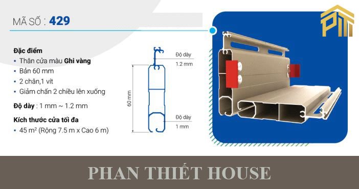 Cửa cuốn khe thoáng Đức Boodoor- 429