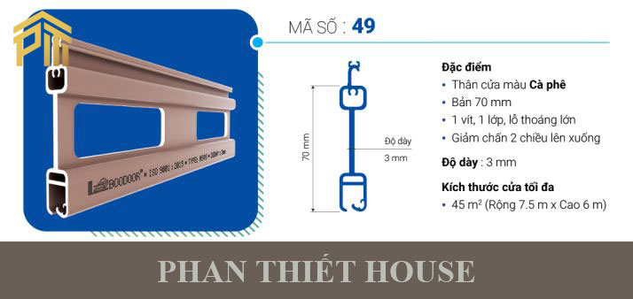Cửa cuốn khe thoáng Đức Boodoor – 49