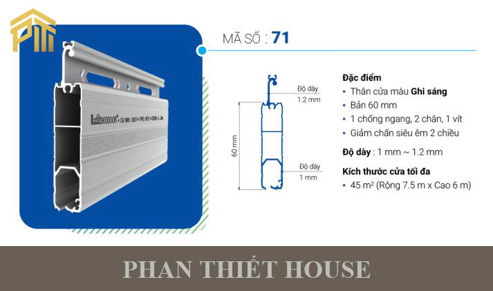 Cửa cuốn khe thoáng Đức Boodoor – 71