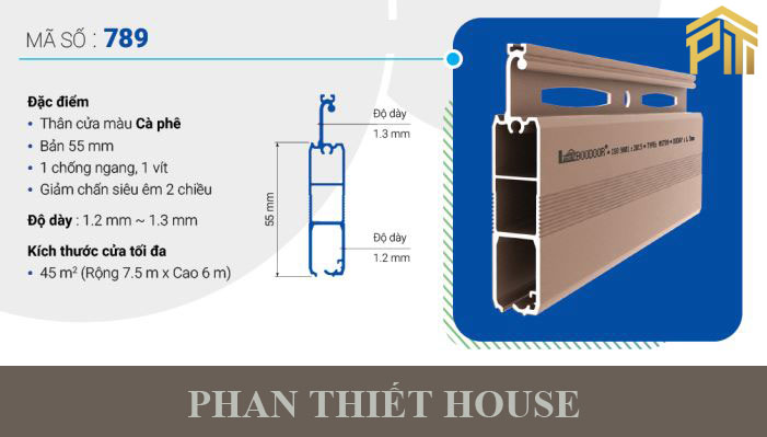 Cửa cuốn khe thoáng Đức Boodoor – 789