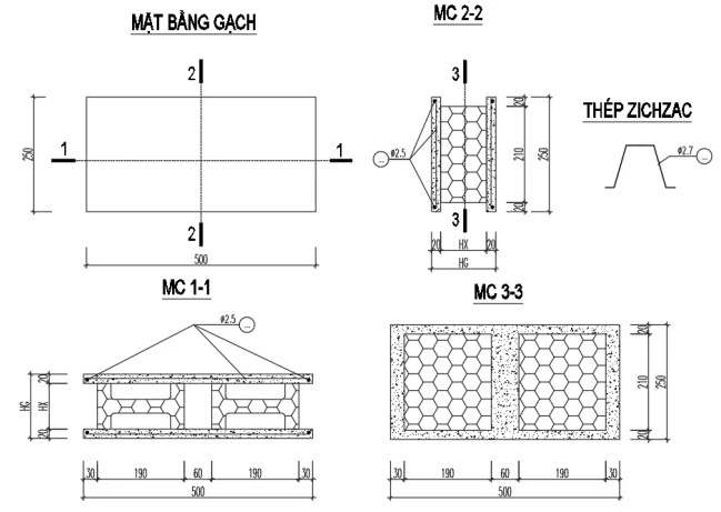 Giới thiệu gạch bê tông lõi xốp đúc ướt 3D G-VRO